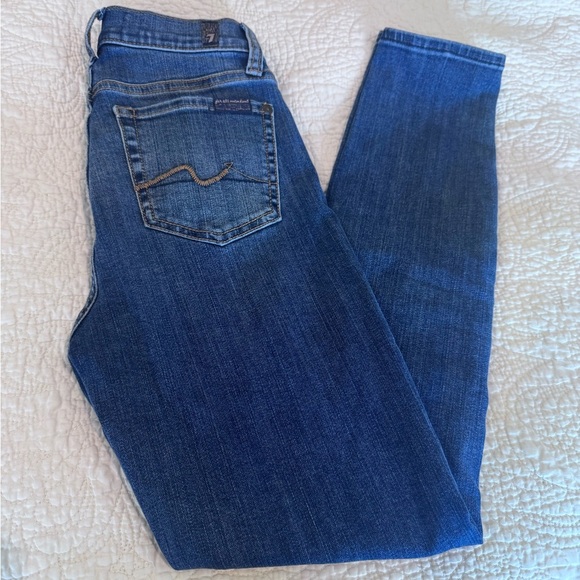 7 for all mankind high waist ankle gwenevere - 24 - Picture 3 of 13